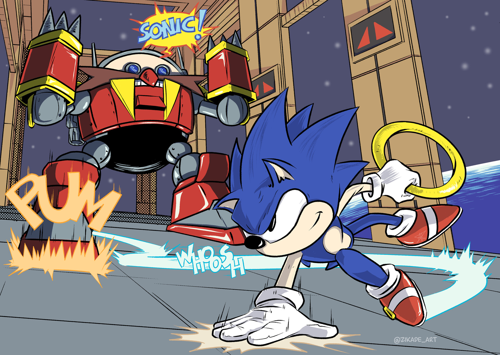 ArtStation Sonic vs Eggman
