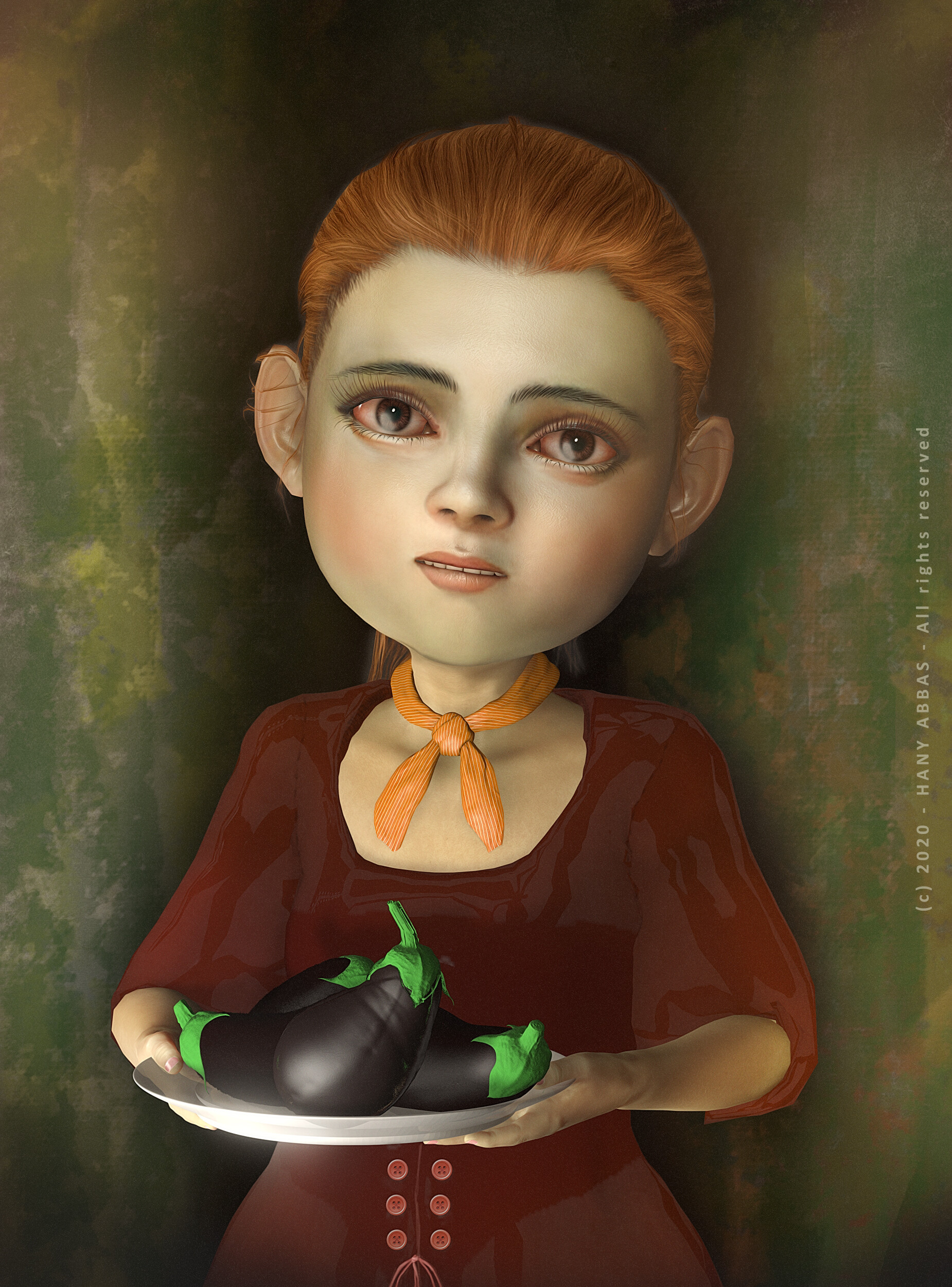 ArtStation The Eggplant Girl