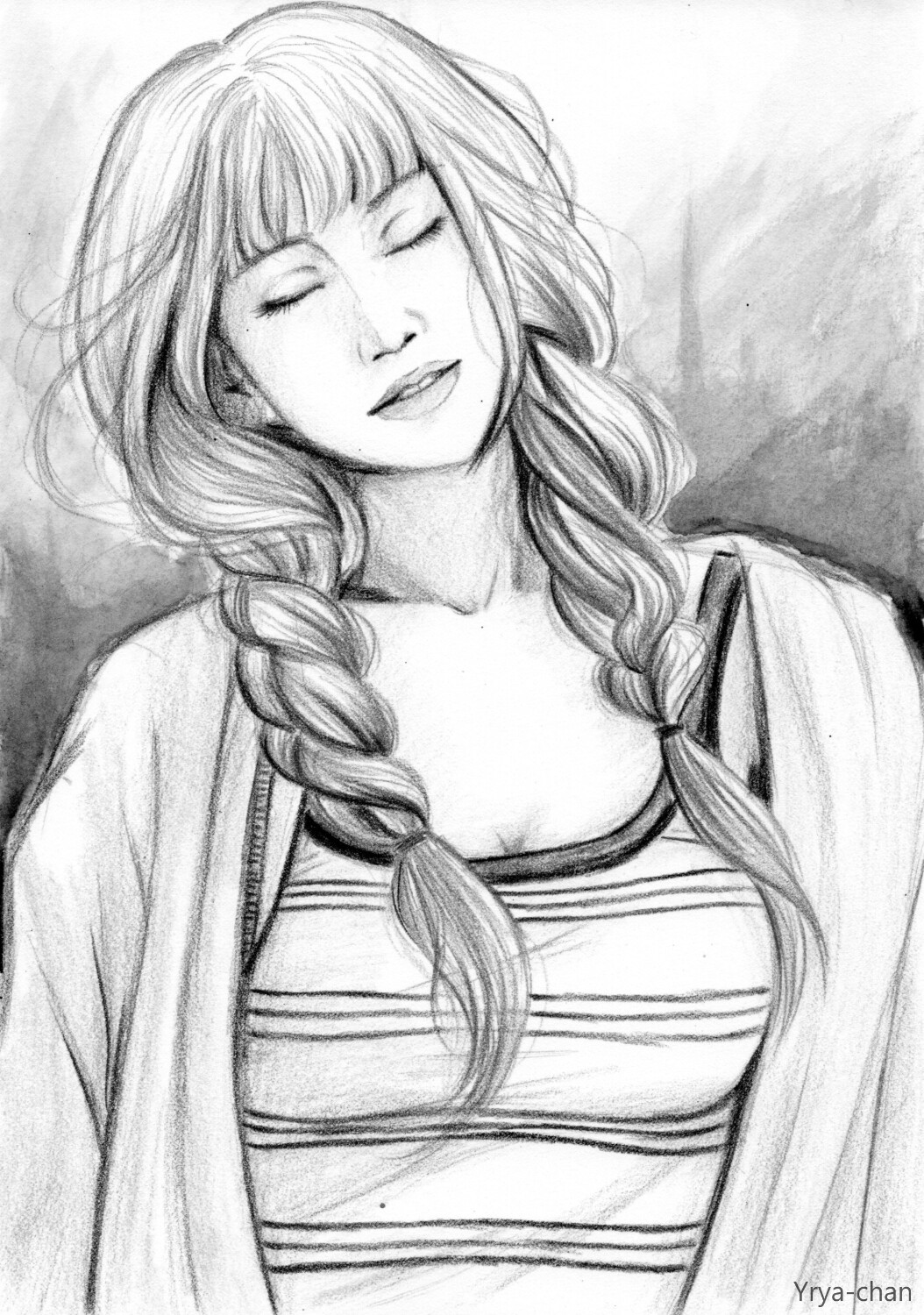 Artstation Braid Girl Sketchtember 2020 Sonia Minous Photoshop pencil brush sets are useful when you need to add some sketched or hand drawn effects in your designs. braid girl sketchtember 2020