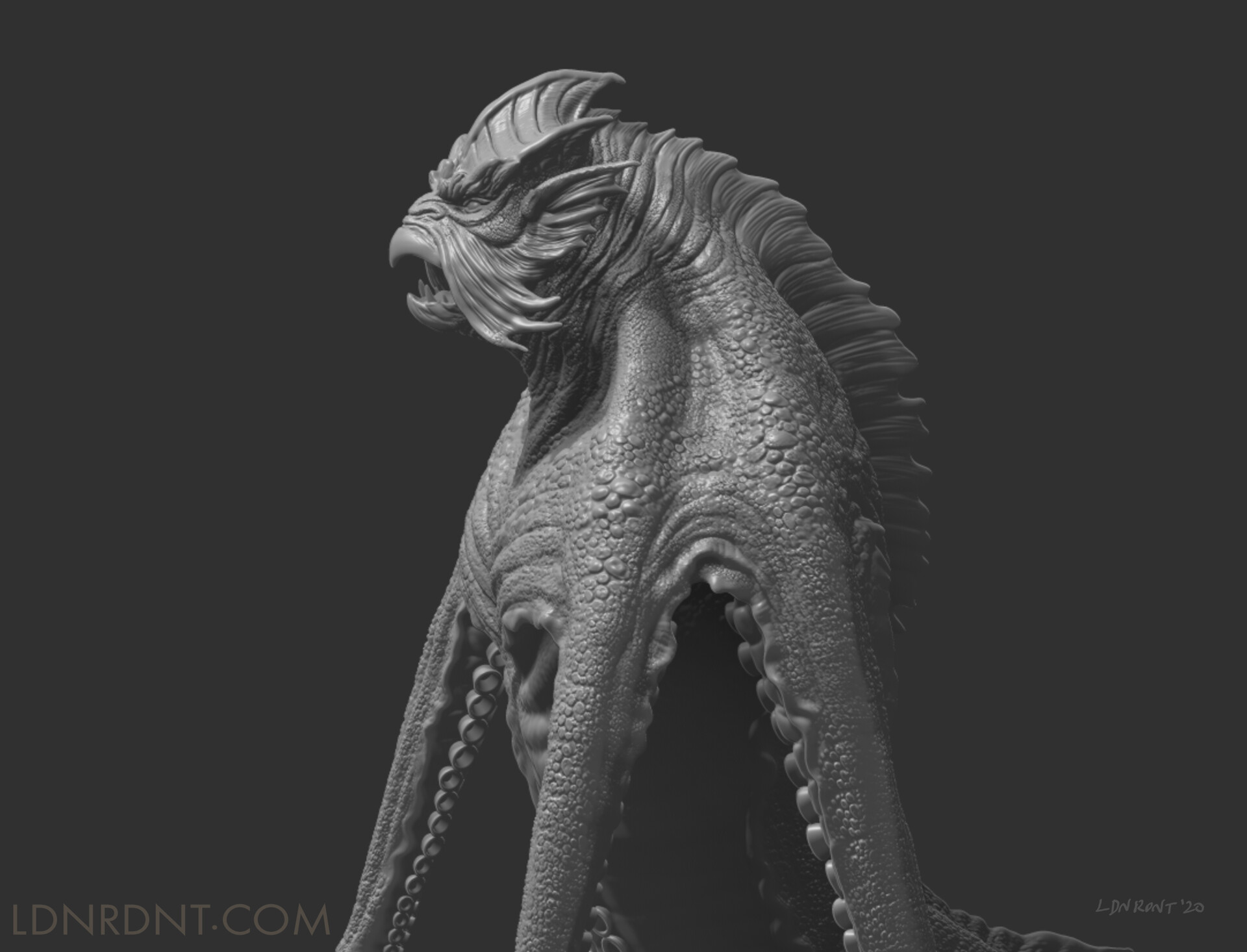 Elden Ardiente on X: Release the Kraken! Based on Ray Harryhausen's design  from the 1981 film Clash of the Titans. Sculpted and painted in ZBrush,  rendered in Keyshot and post work in