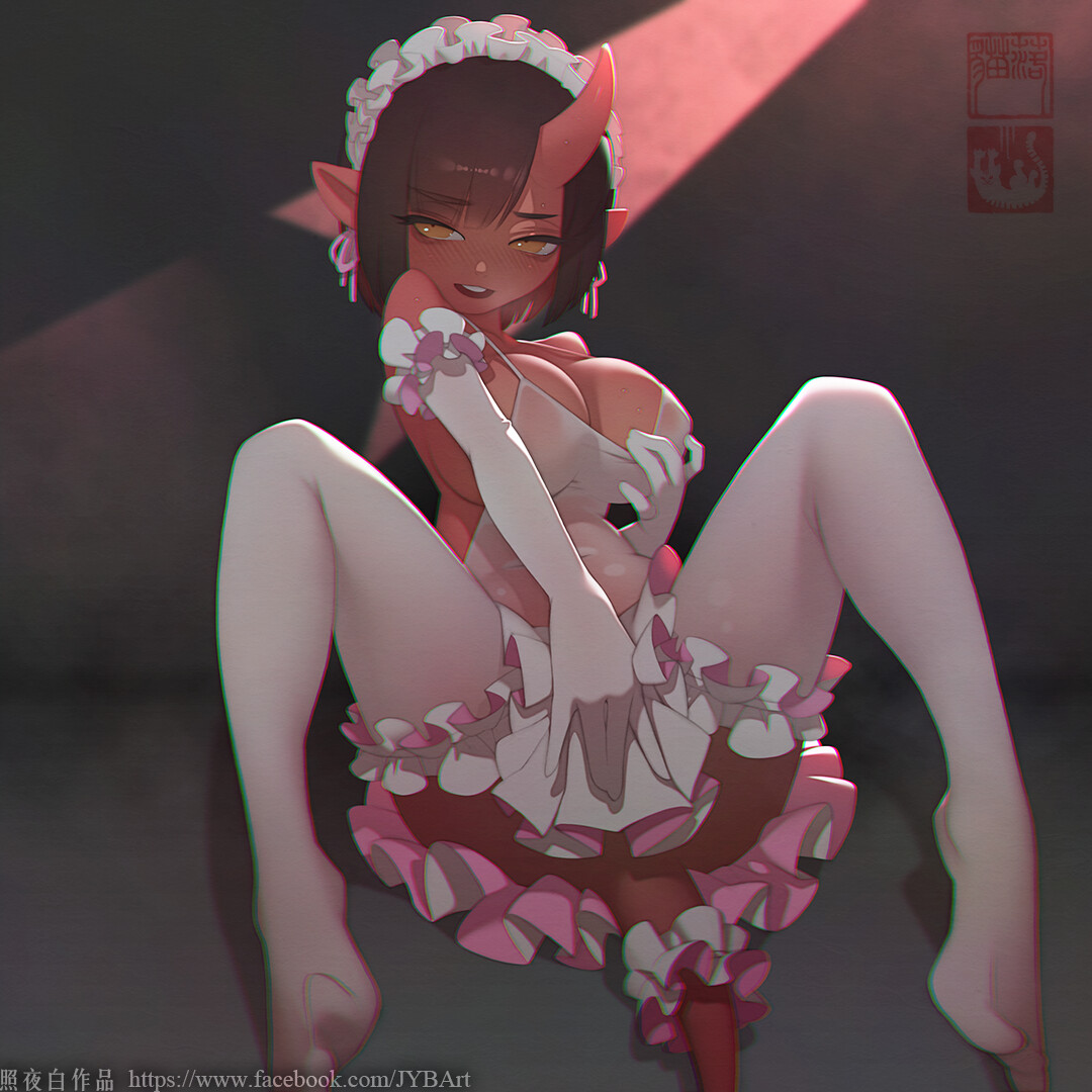 Succubus by JYB Art. Demon Girl, devil girl, monster girl, succubus