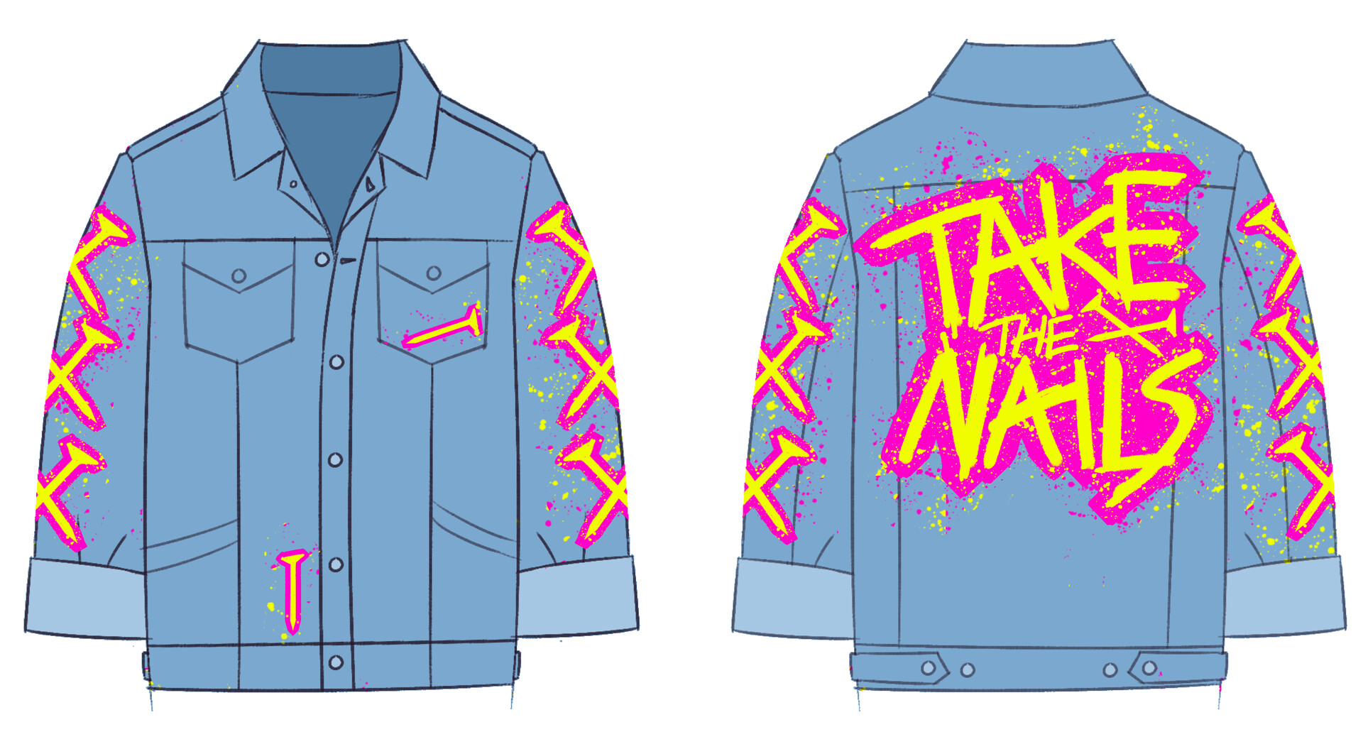 calvin klausner punk jacket designs