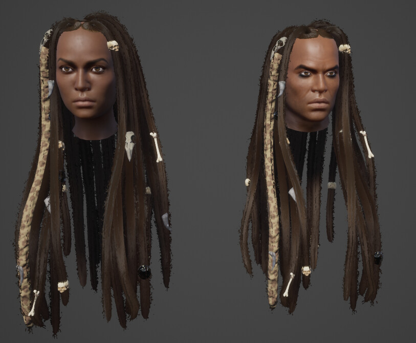 WaffleButterSoft Akuba's Salon Black Hair for Conan Exiles Part 10