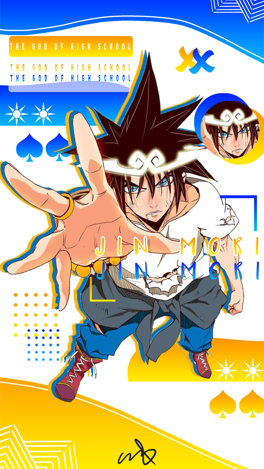 Wallpaper ID 383466  Anime The God of High School Phone Wallpaper Jin  Mori 1080x1920 free download