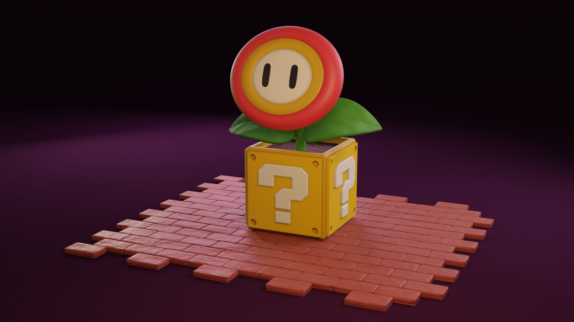 ArtStation - Super Mario Bros - Flower