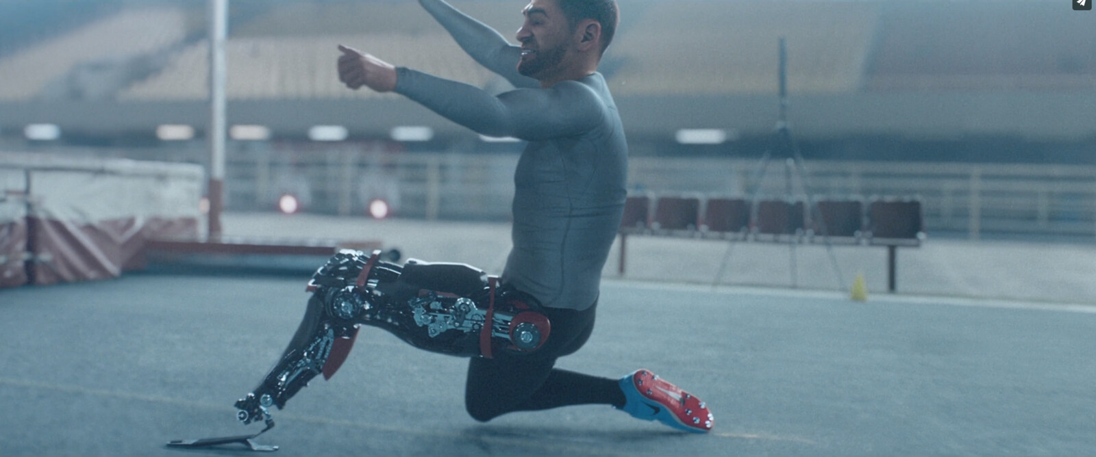 Responsible for sneakers modelling and lookdev and 3D scene rendering.