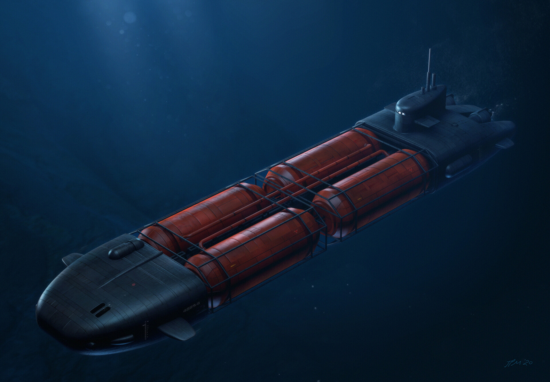 ArtStation Submarine Tanker Concept Art