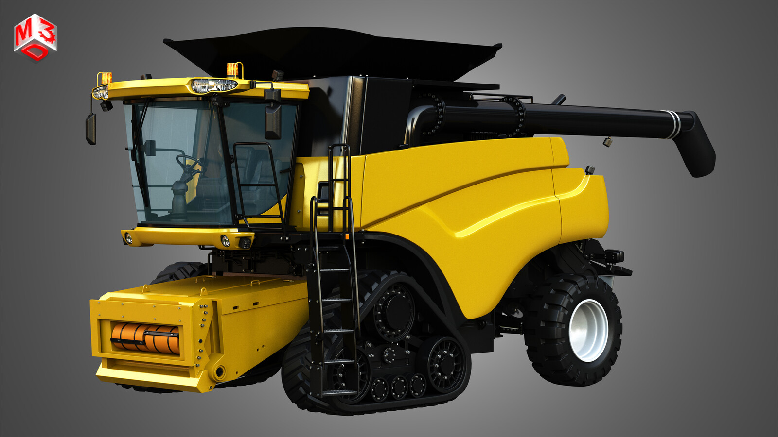 NH - CR 9070 Combine Harvester with Rubber Tracks System