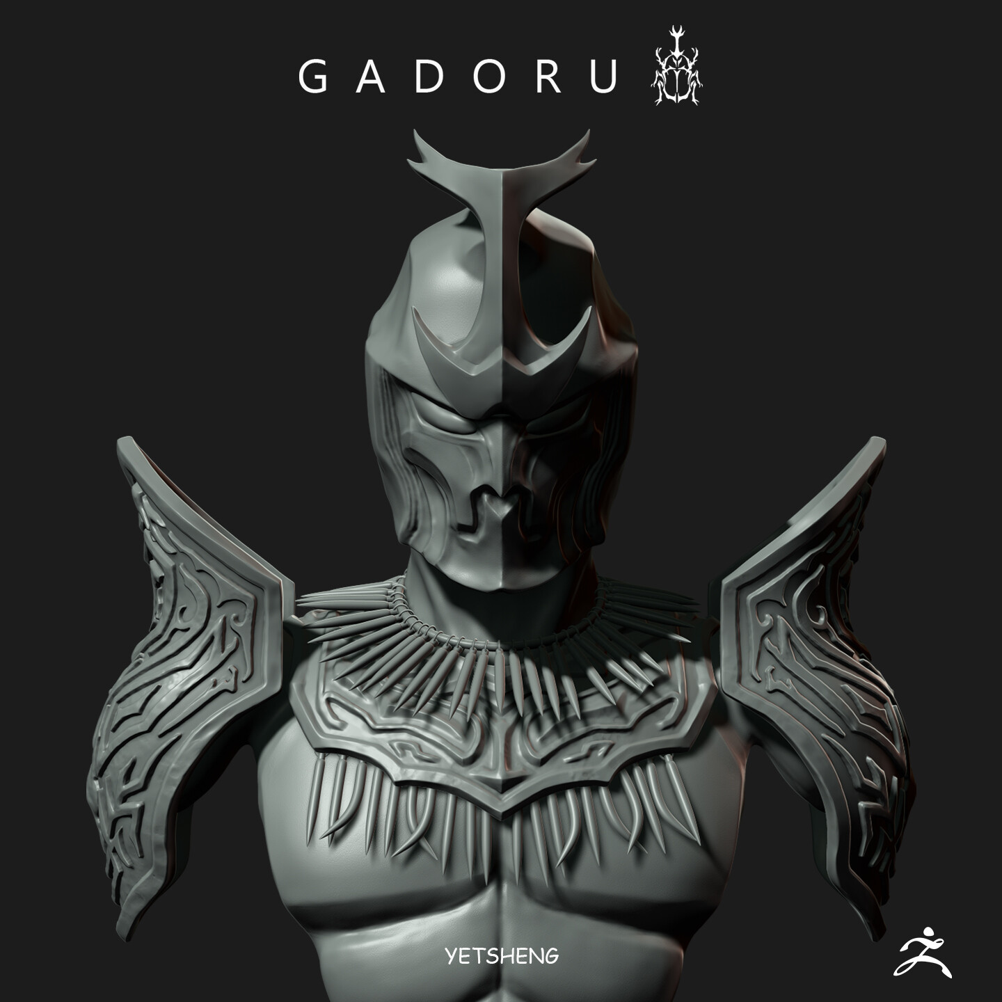Artstation Gadoru Bust Yet Sheng Lee