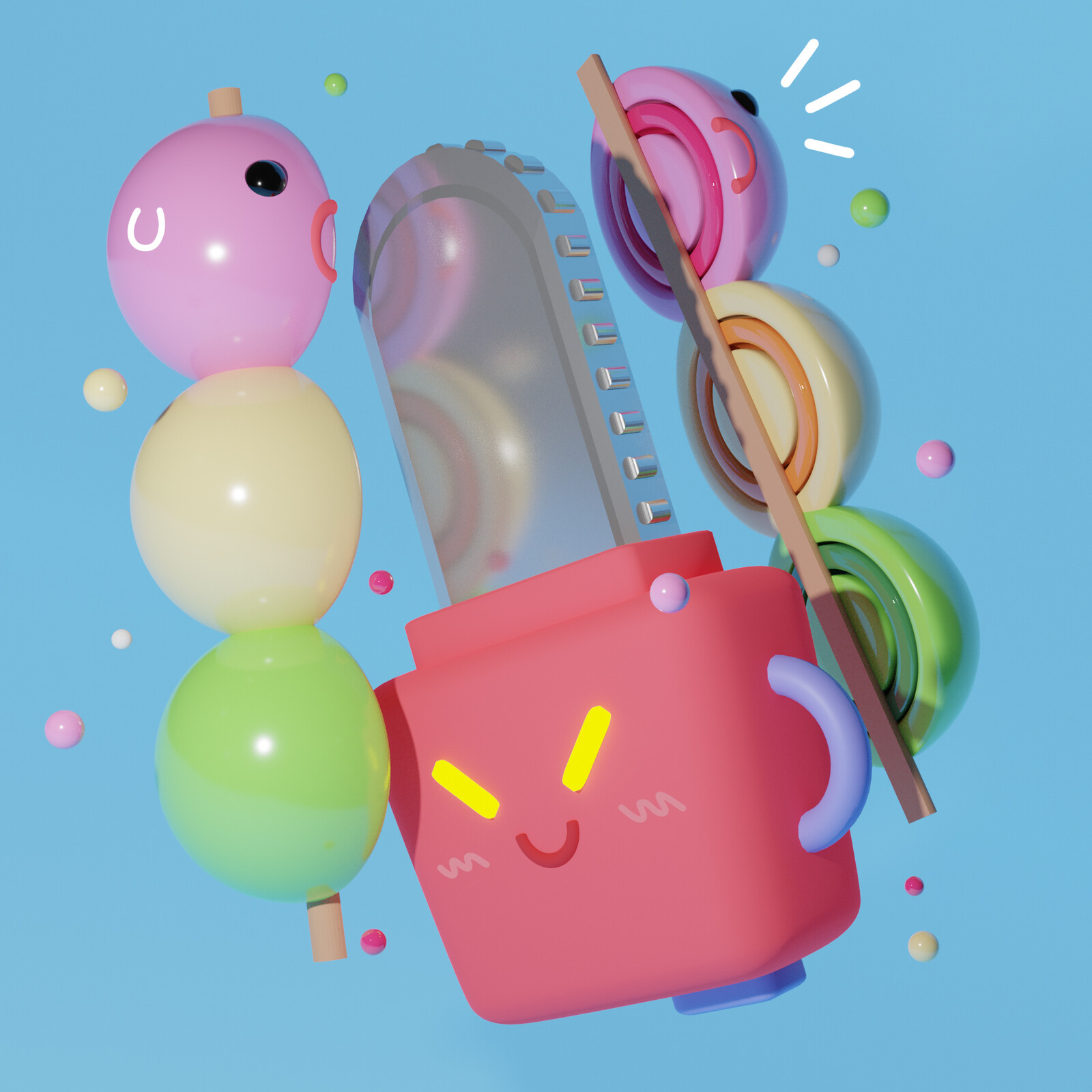 Dango and Chainsaw 
