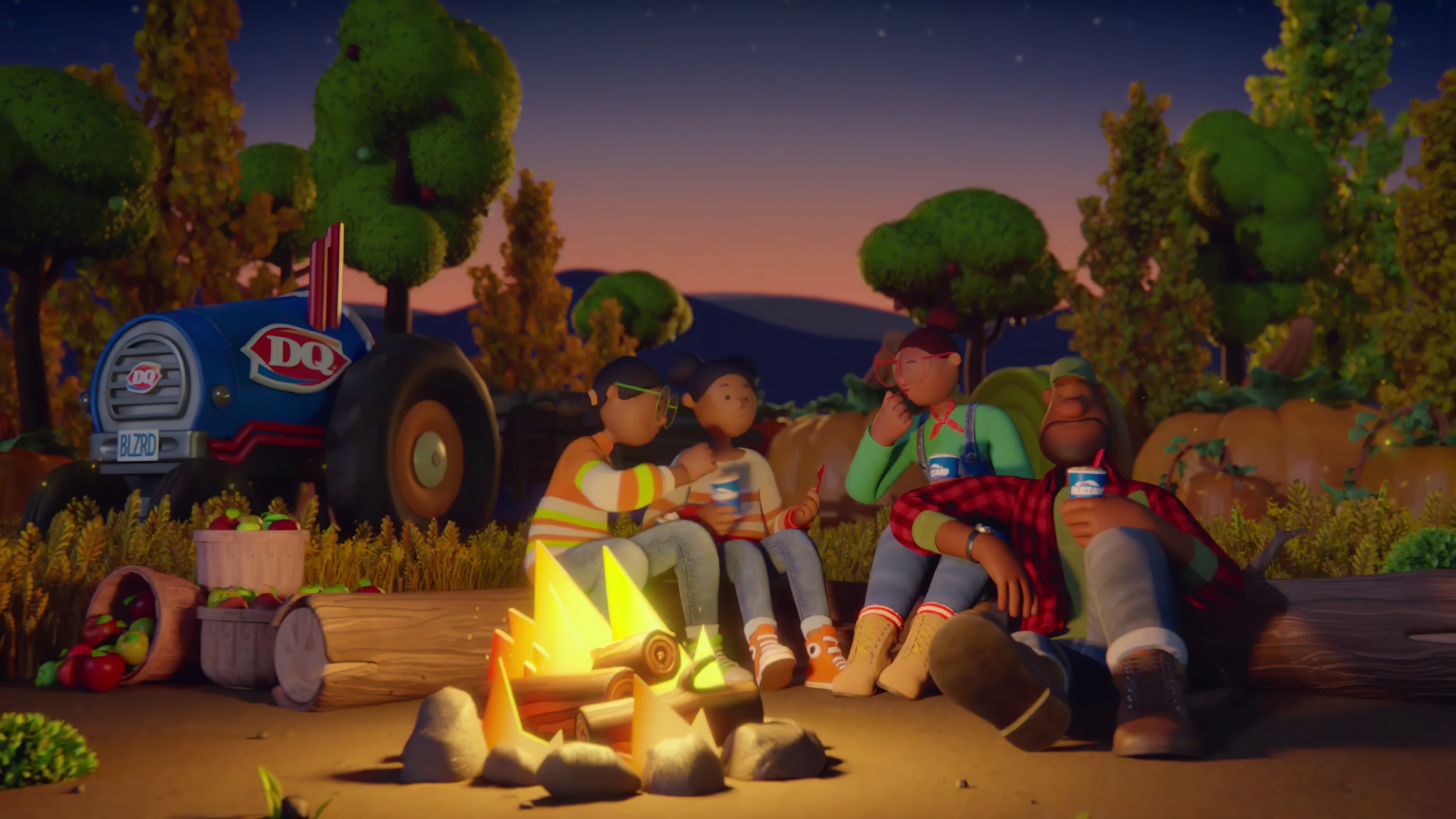 A frame from the video