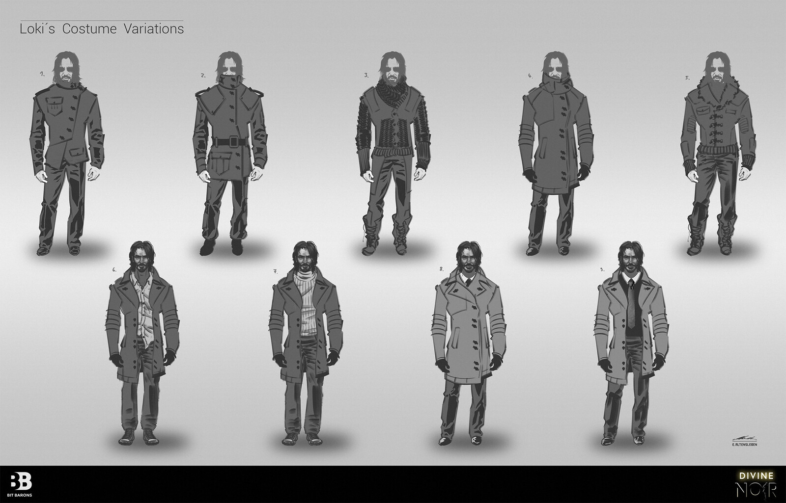 Loki - Costume Sketches