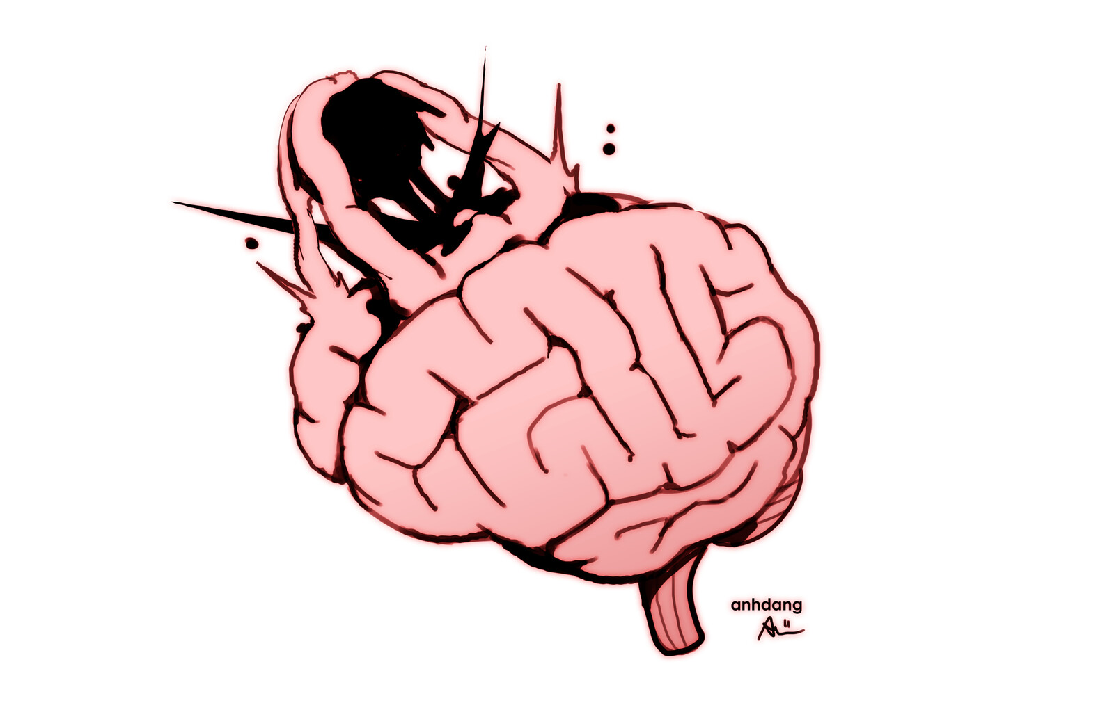 When you try to eject terrible thoughts from your brain, but it just keeps pulling them back.