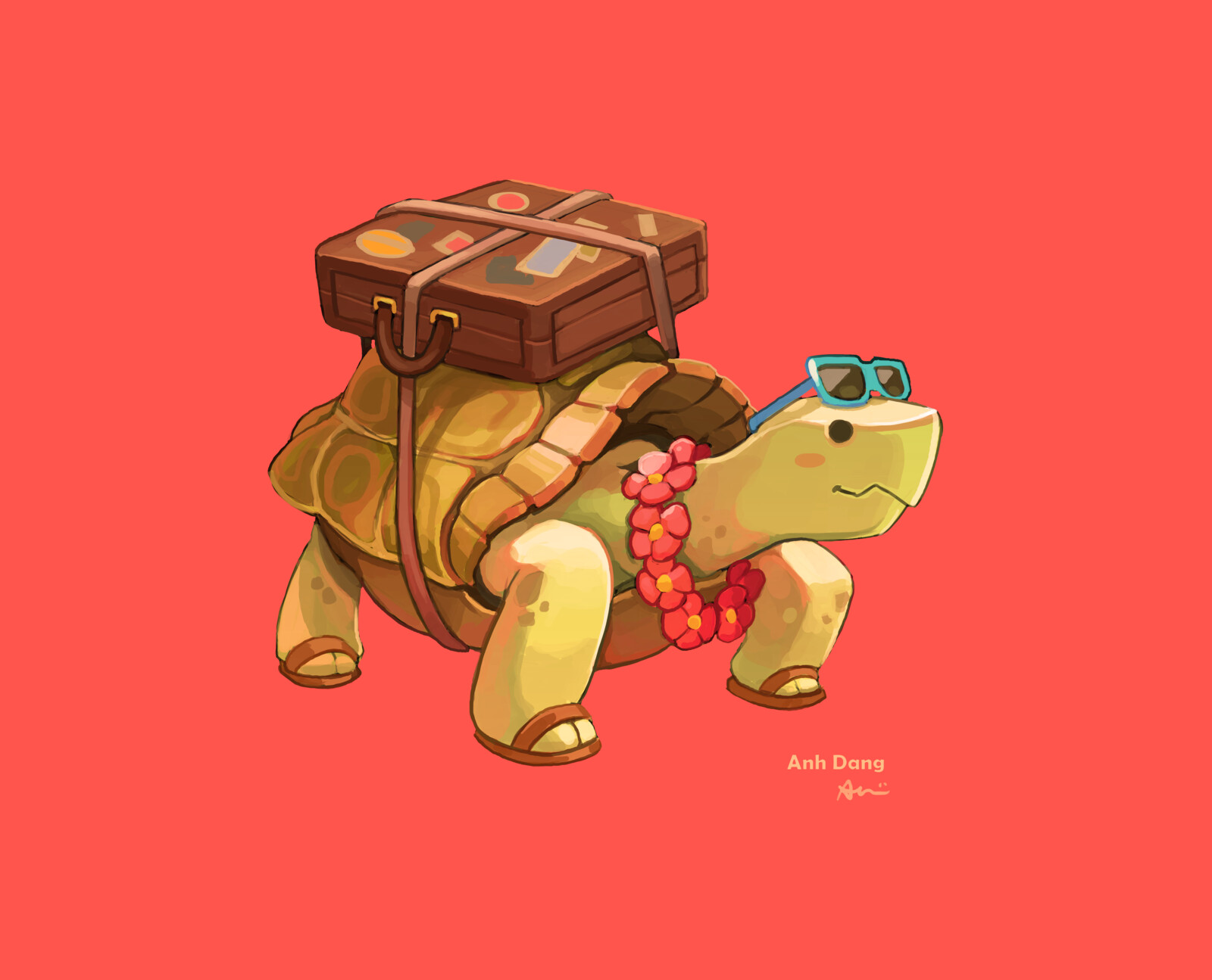 He's going on a trip