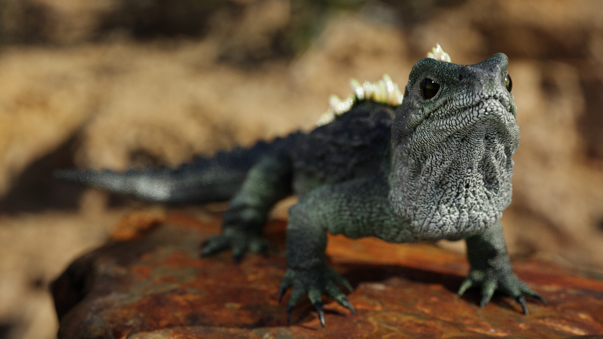 Gee Yeung Tuatara Three Eye Fossil
