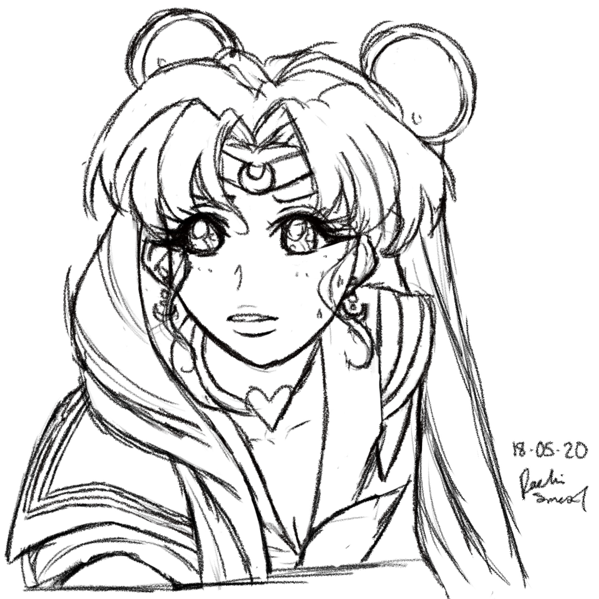 ArtStation - Sailor Moon Sketch