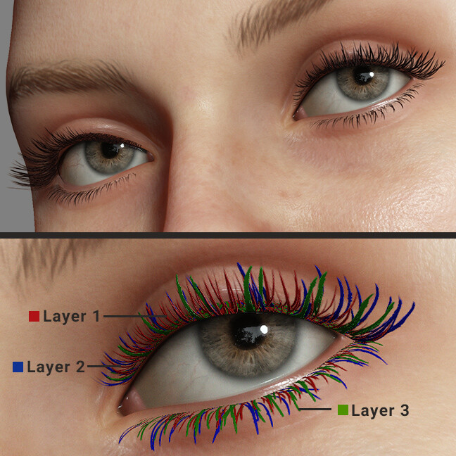 Reallusion Art Realistic Skin Effect Eyelashes
