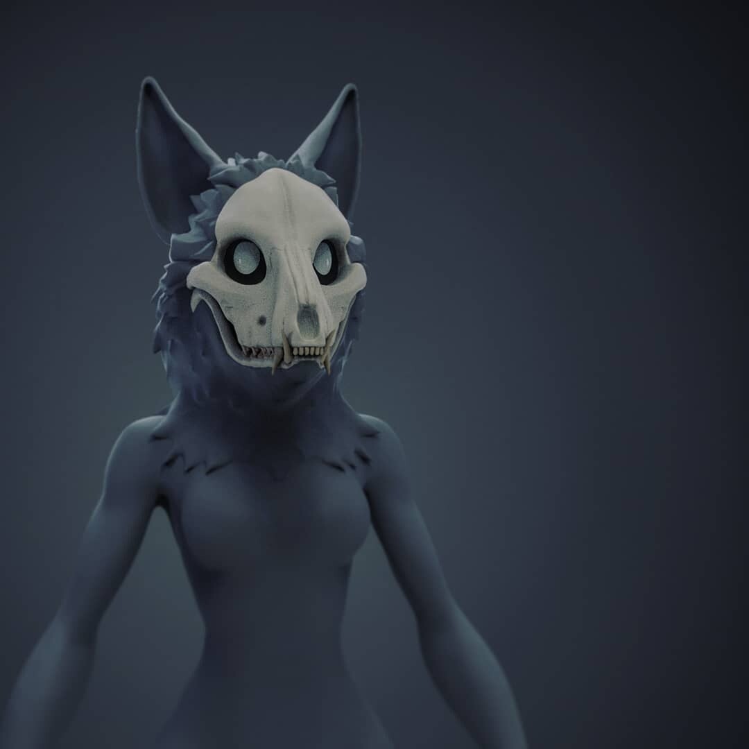 ArtStation - Skull dog