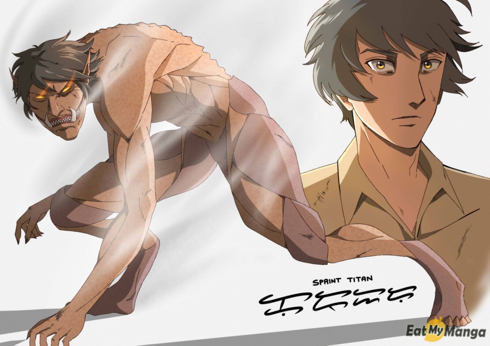 photo Aot Oc Titan Form artstation snk sprint titan kuraido