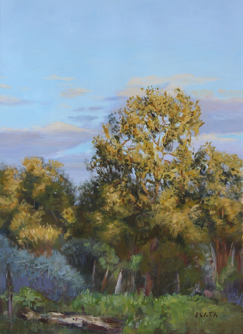 Landscape acrylic painting
