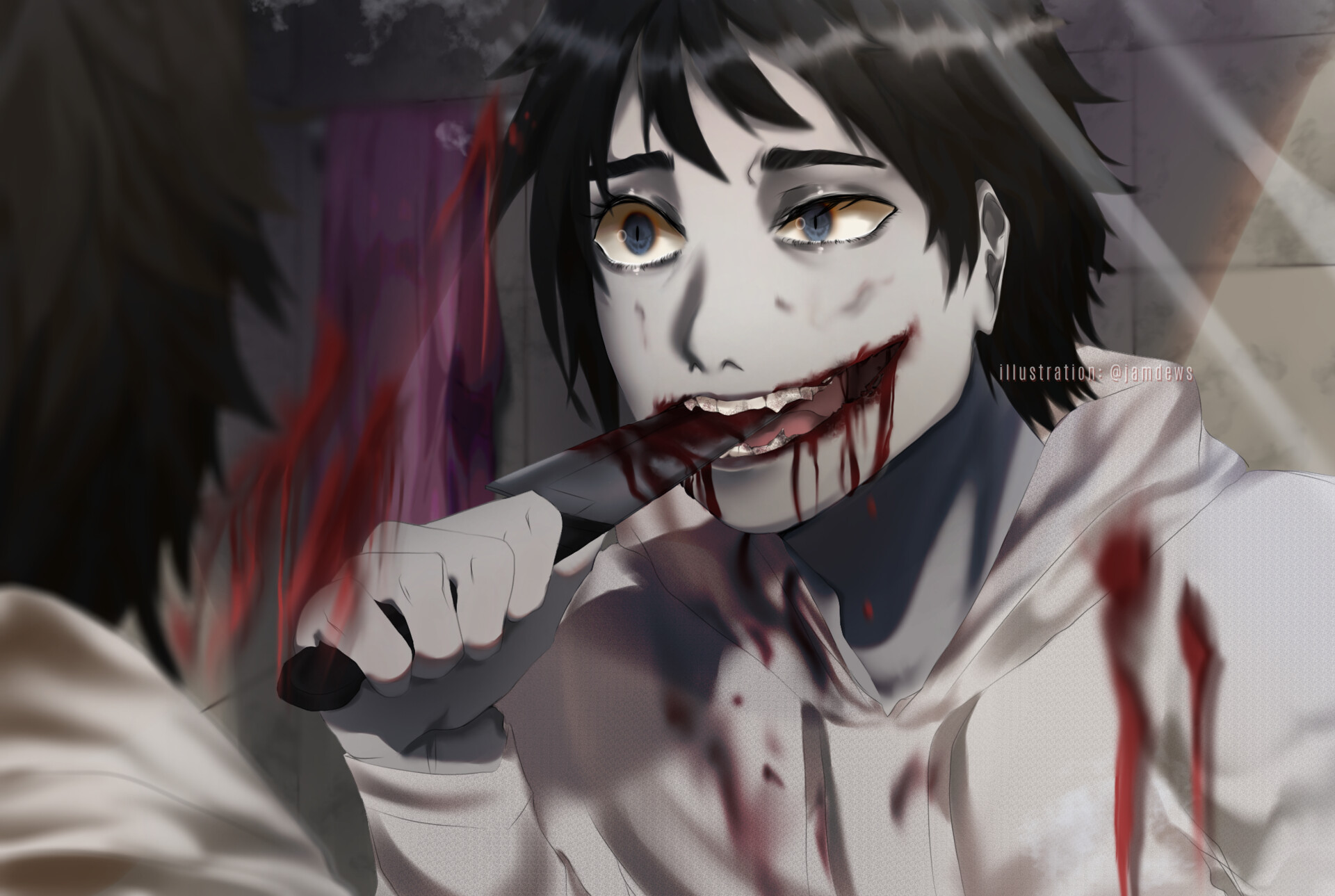 Jeff the Killer and Jane the Killer Fanart" Magnet for Sale by OrianaOwO |  Redbubble