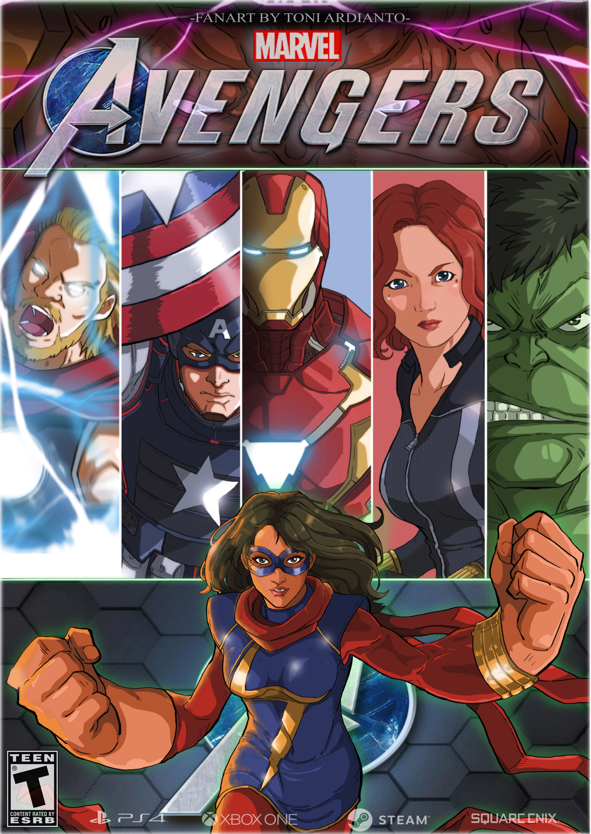 Artstation Marvel S Avengers Ps4 Fanart Toni Ardianto
