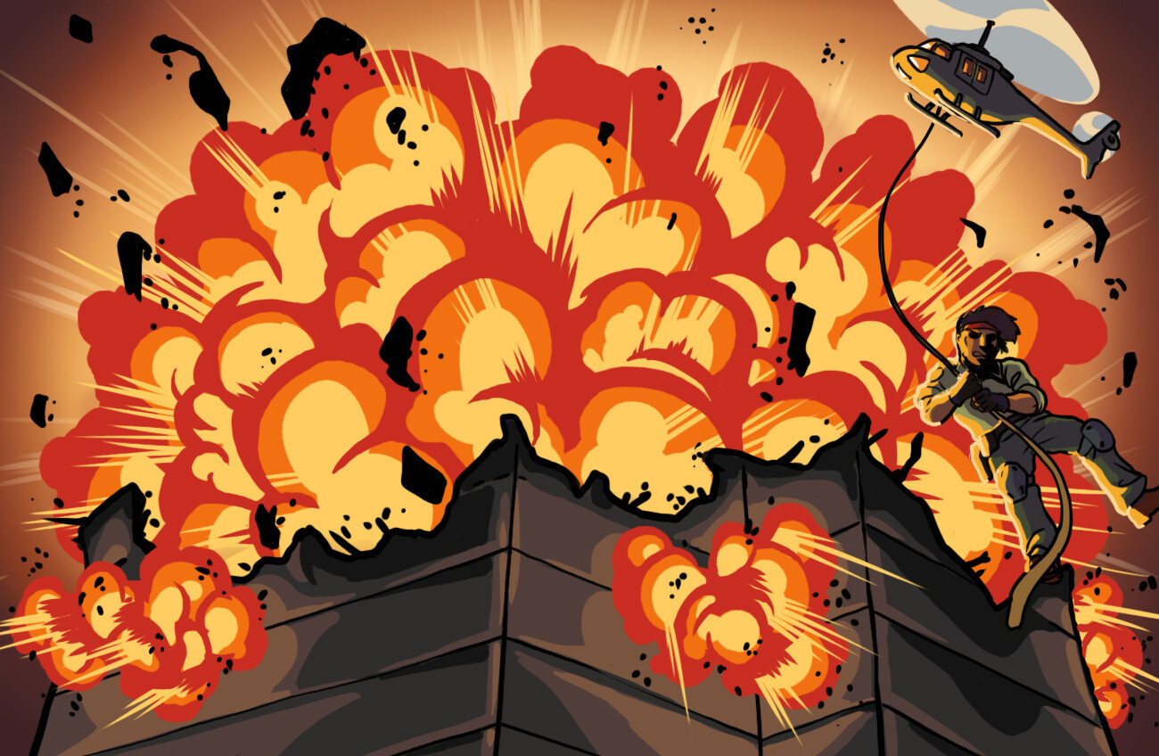 "Explosion" card