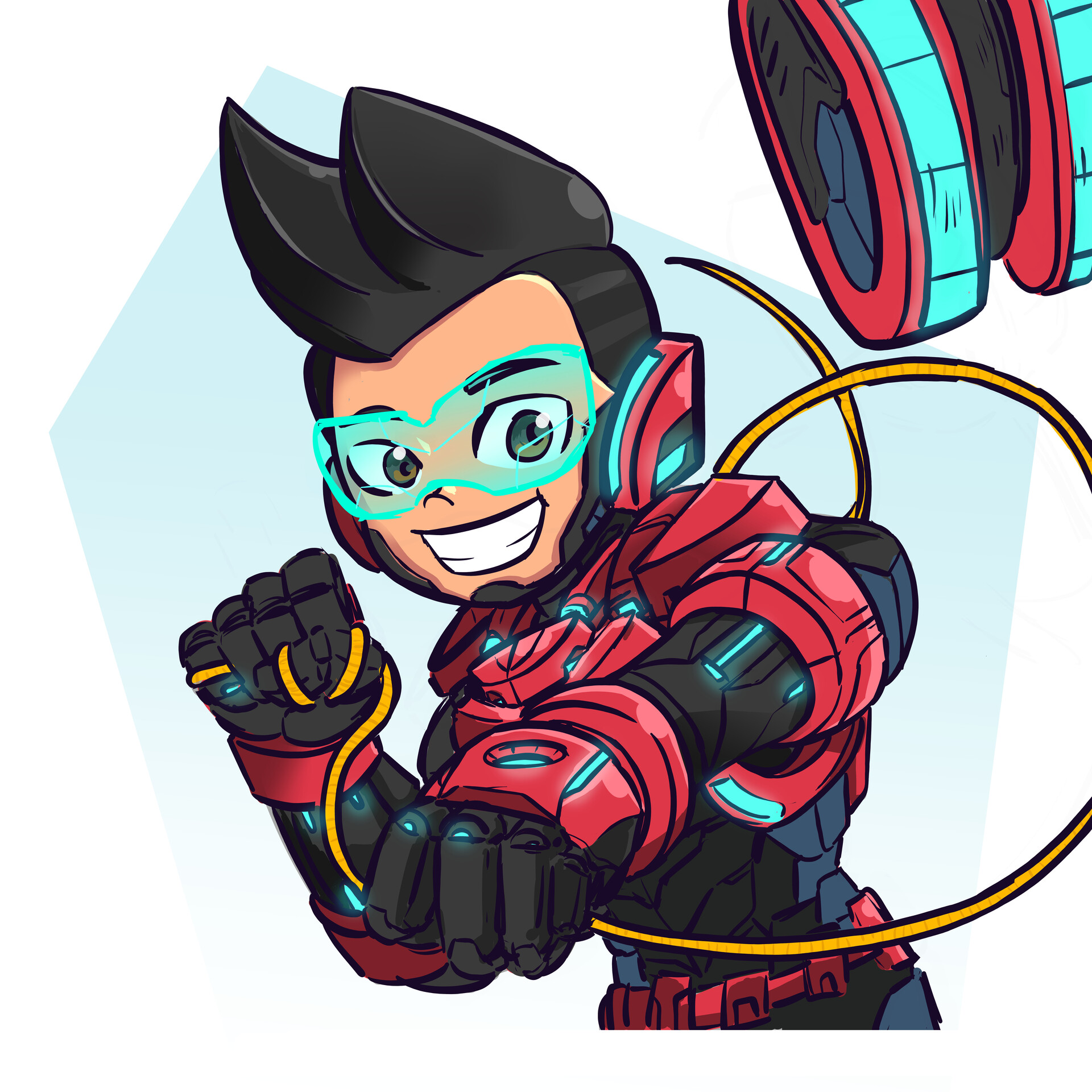 Artstation Ejen Ali Character X Cyber Suit N Uuroooll