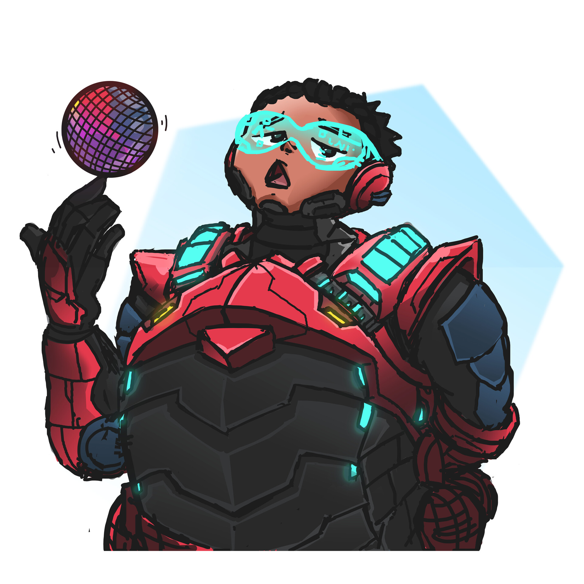 Artstation Ejen Ali Character X Cyber Suit N Uuroooll
