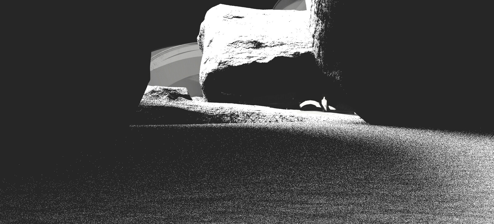 B/W composition sketch