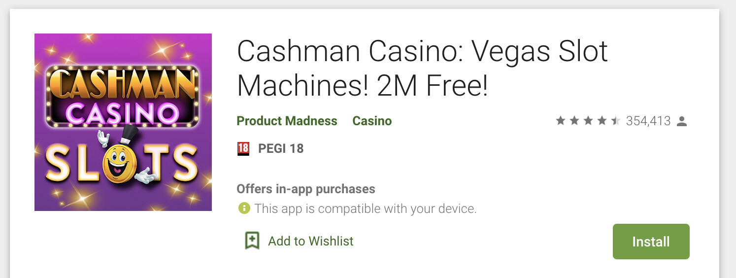 Cashman Casino - ကာစီနိုဂိမ်းအတွေ့အကြုံအသစ်ကို ရှာဖွေပါ