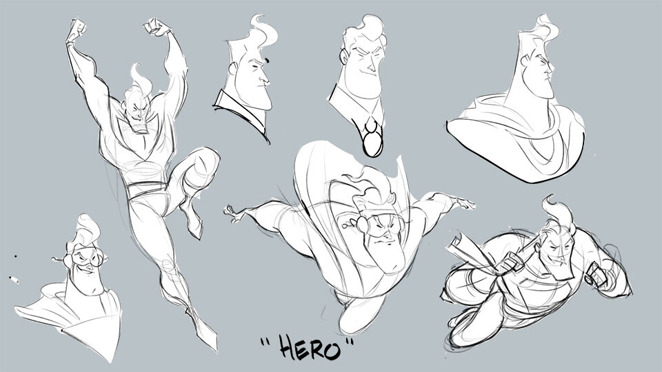 Designing the hero.