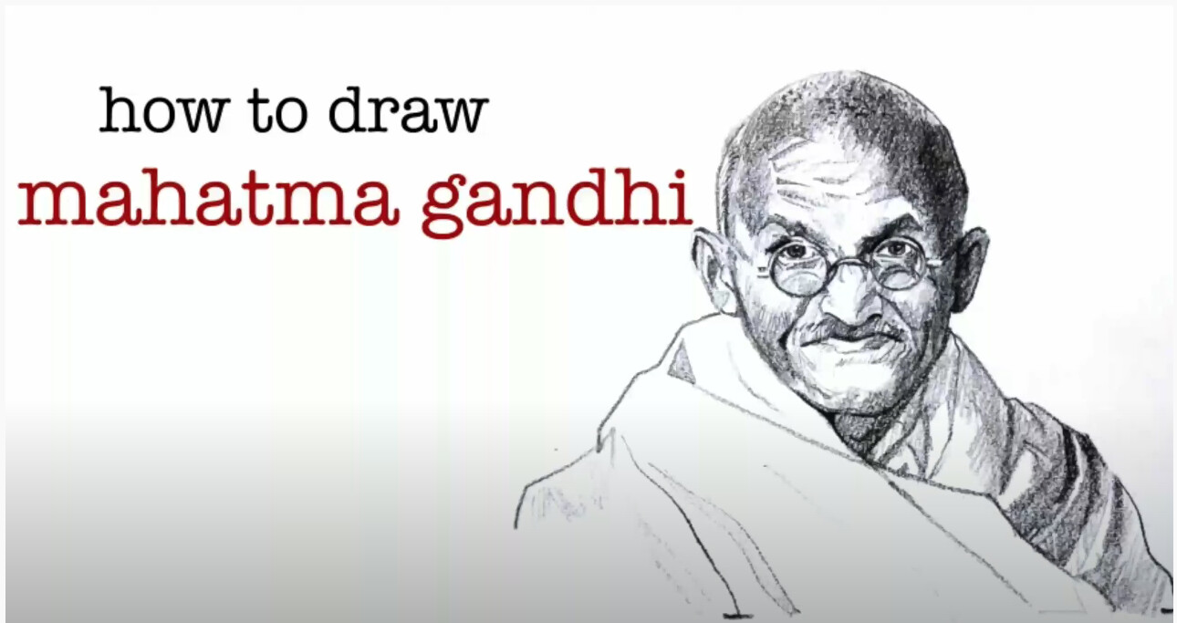 Mahatma Gandhi drawing VS original by alainmi on DeviantArt