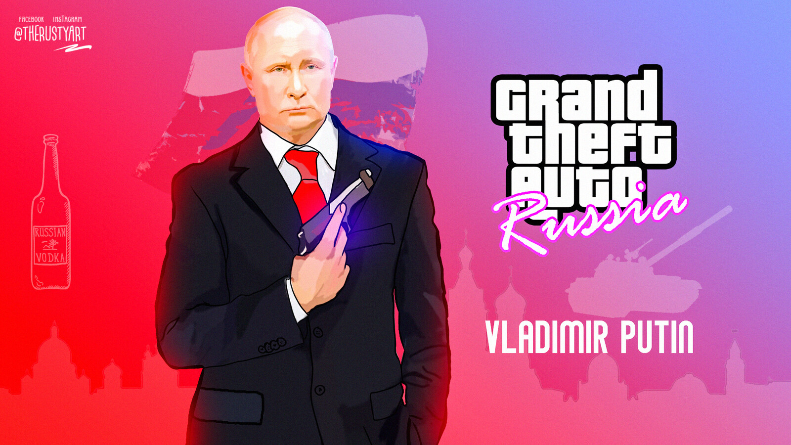 Artstation Vladimir Putin Russia Gta Art And Animation Waqas Mansoor