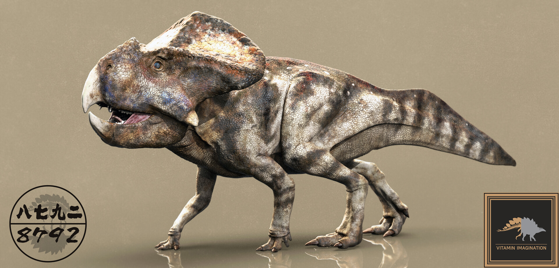 Protoceratops Dinosaur Run Premium Plant Based Resin 3D 