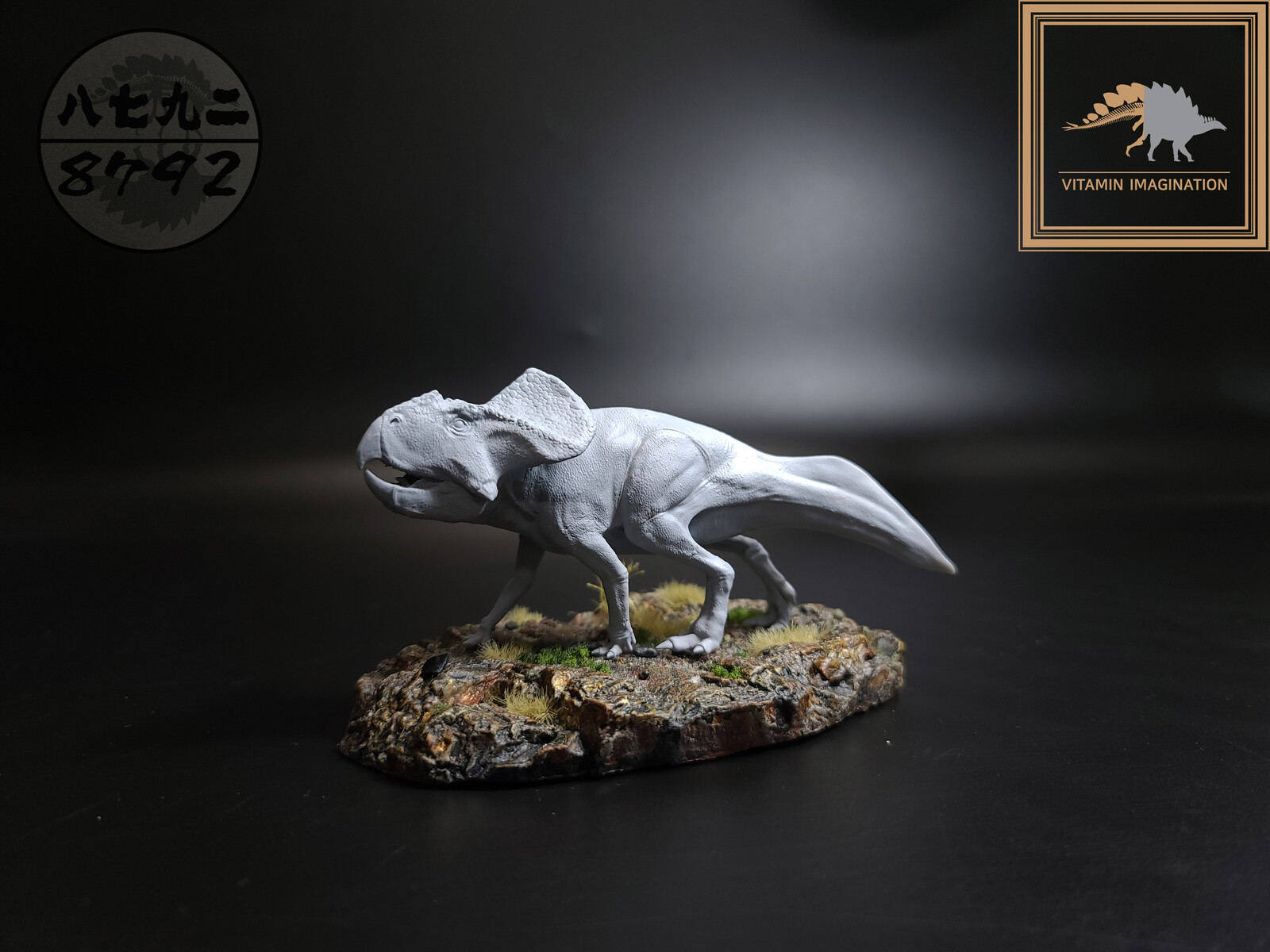-One set of Protoceratops Resin Kit
7 parts (head, lower jaw, body first tail, front and back legs)
Length: approximately 135mm; height: approximately 65mm
materials:resin