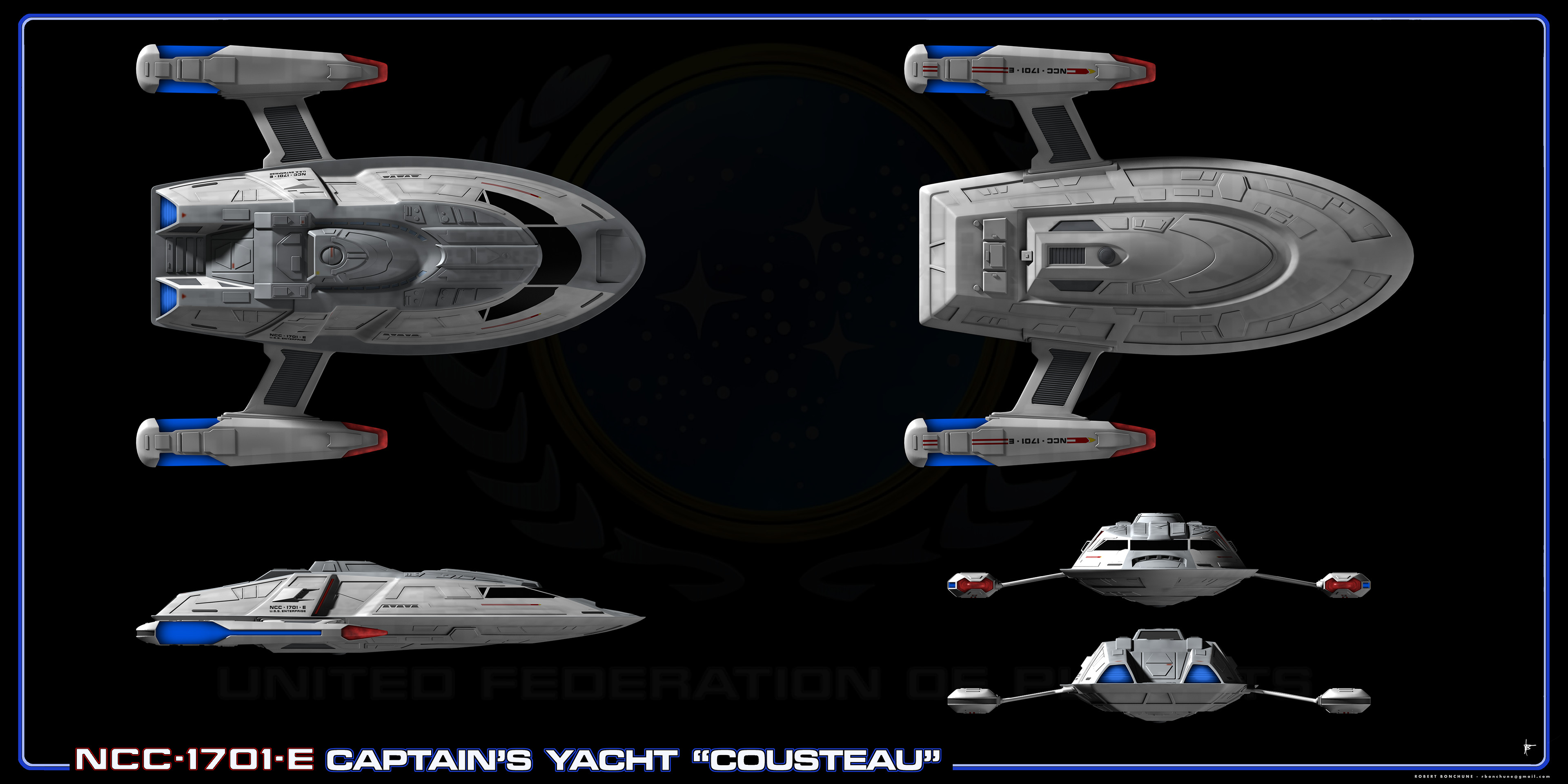 star trek enterprise e captain's yacht