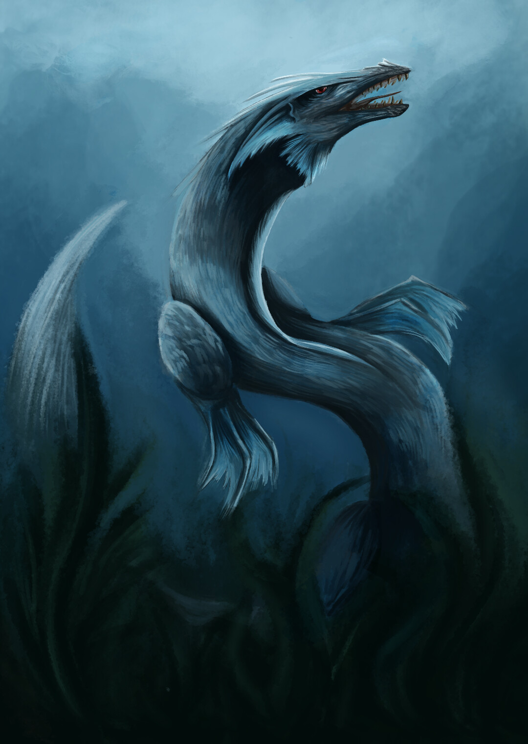 ArtStation - Underwater Sea Serpent