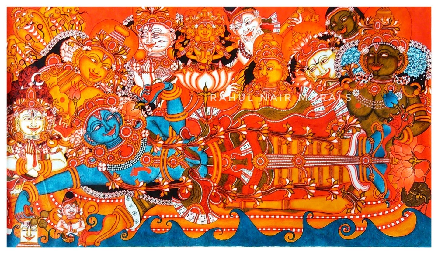 ArtStation Anandasayanam Kerala Mural Painting