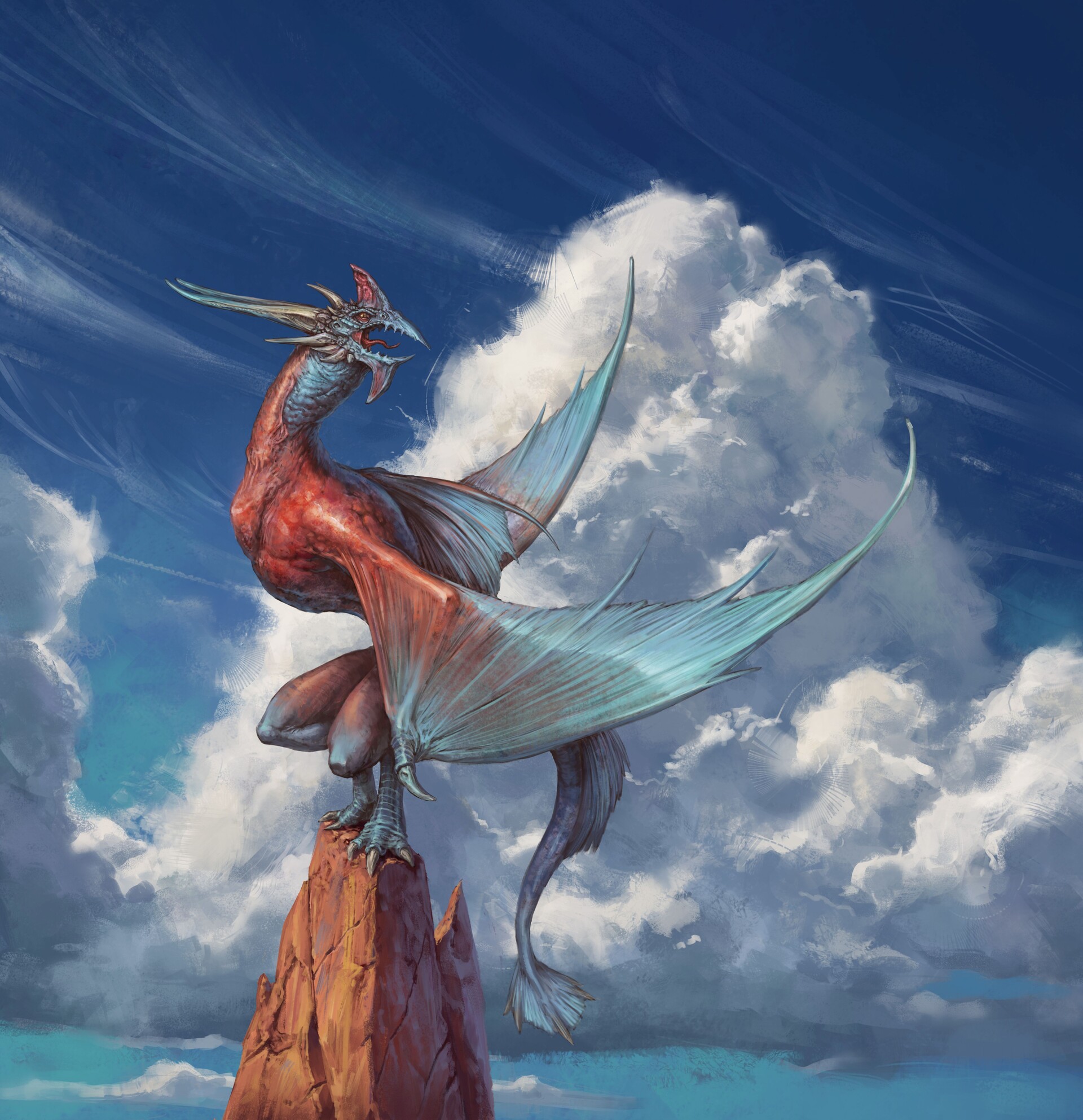 Cockatrice by Dariusz Kieliszek r/ImaginaryMythology