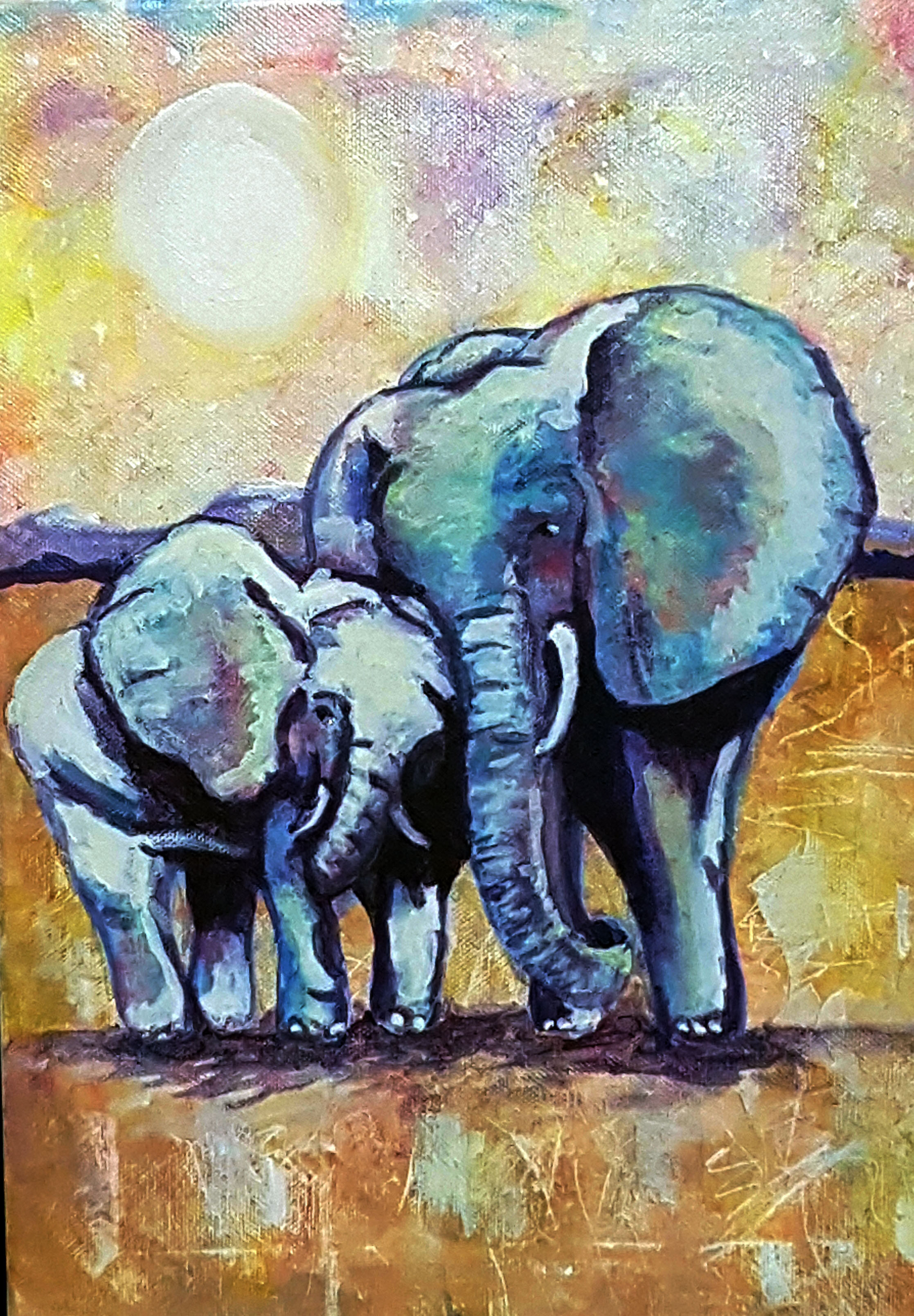 elephant with baby