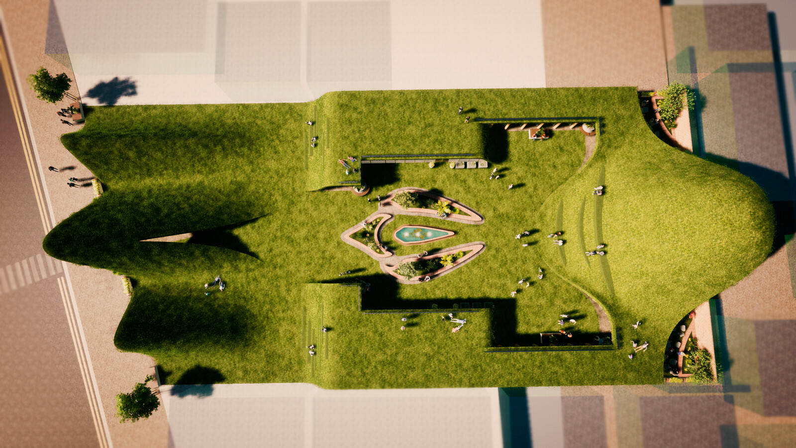 Top-down view