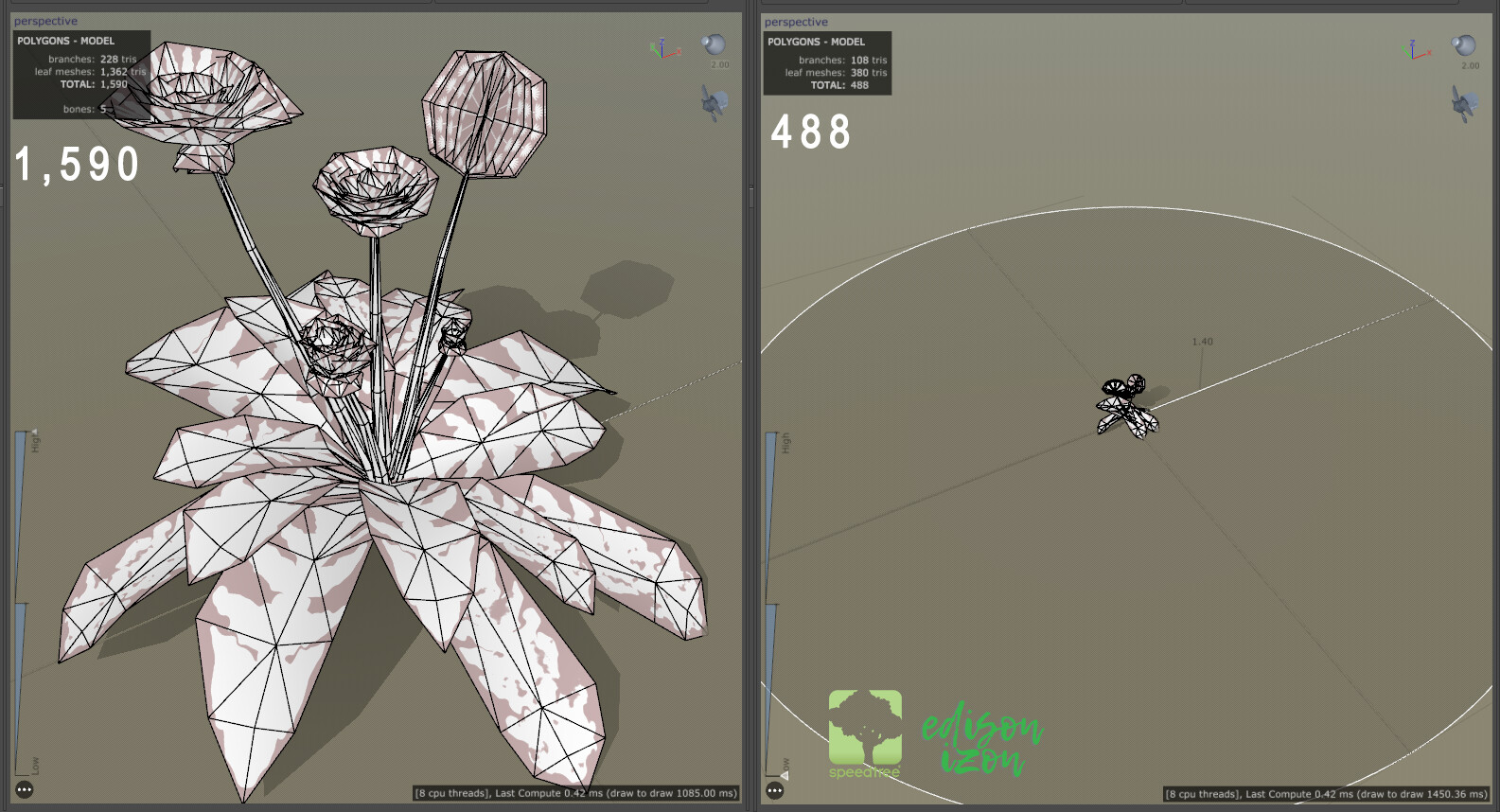 Edison - Dandelion Plant (Taraxacum) Creation in Substance Designer and ...
