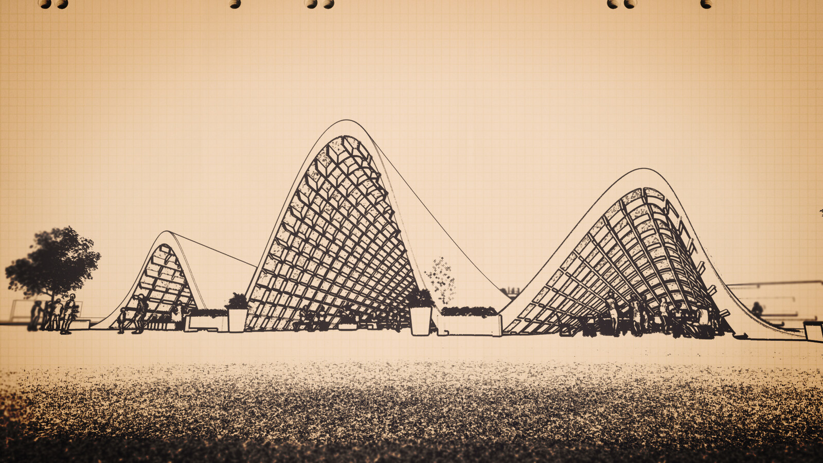 Park Entrance (sketch style)