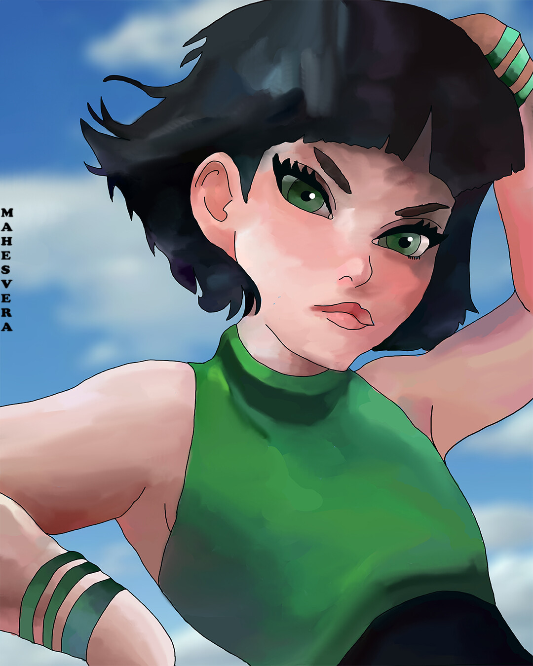 Artstation Powerpuff Girl Buttercup