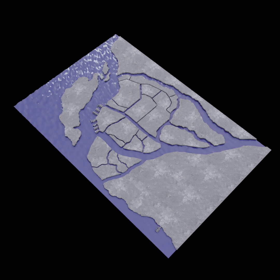 ArtStation Blades in the dark Doskvol map