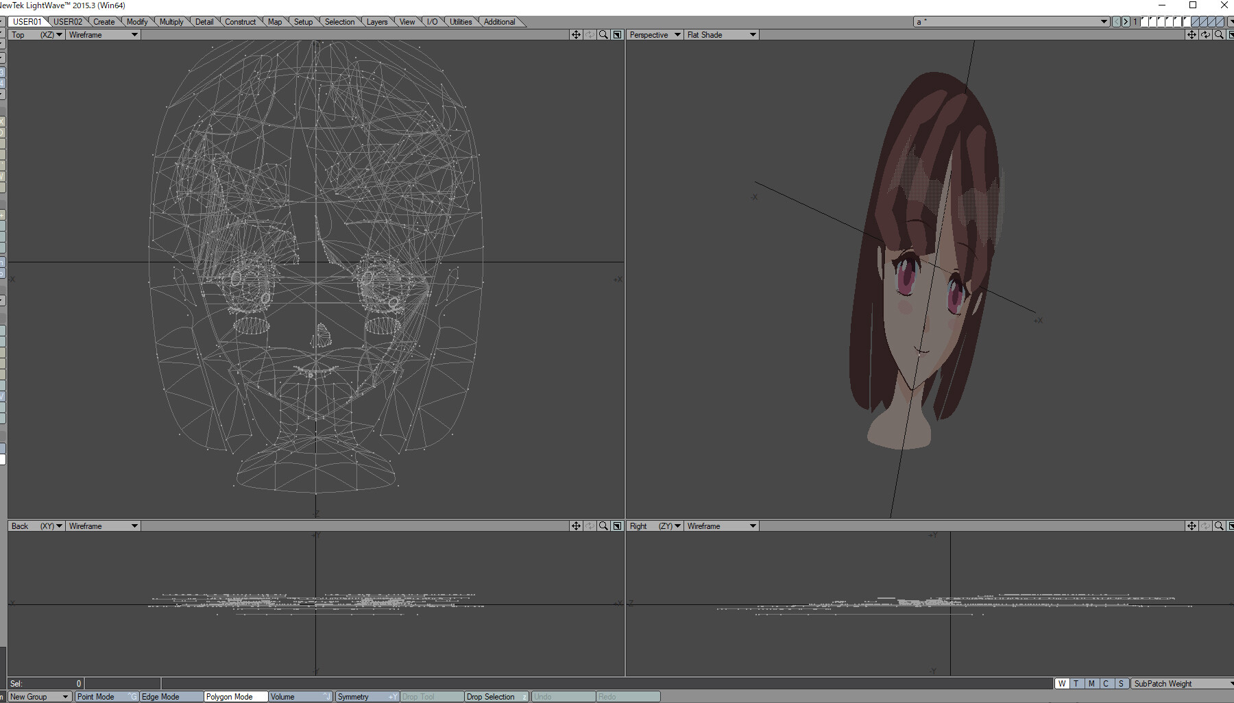 Tetsuya Watanabe Lightwaveで2dのキャラクターを作るテストです Tetsuya Watanabe Lightwaveで2dのキャラクターを作るテストです