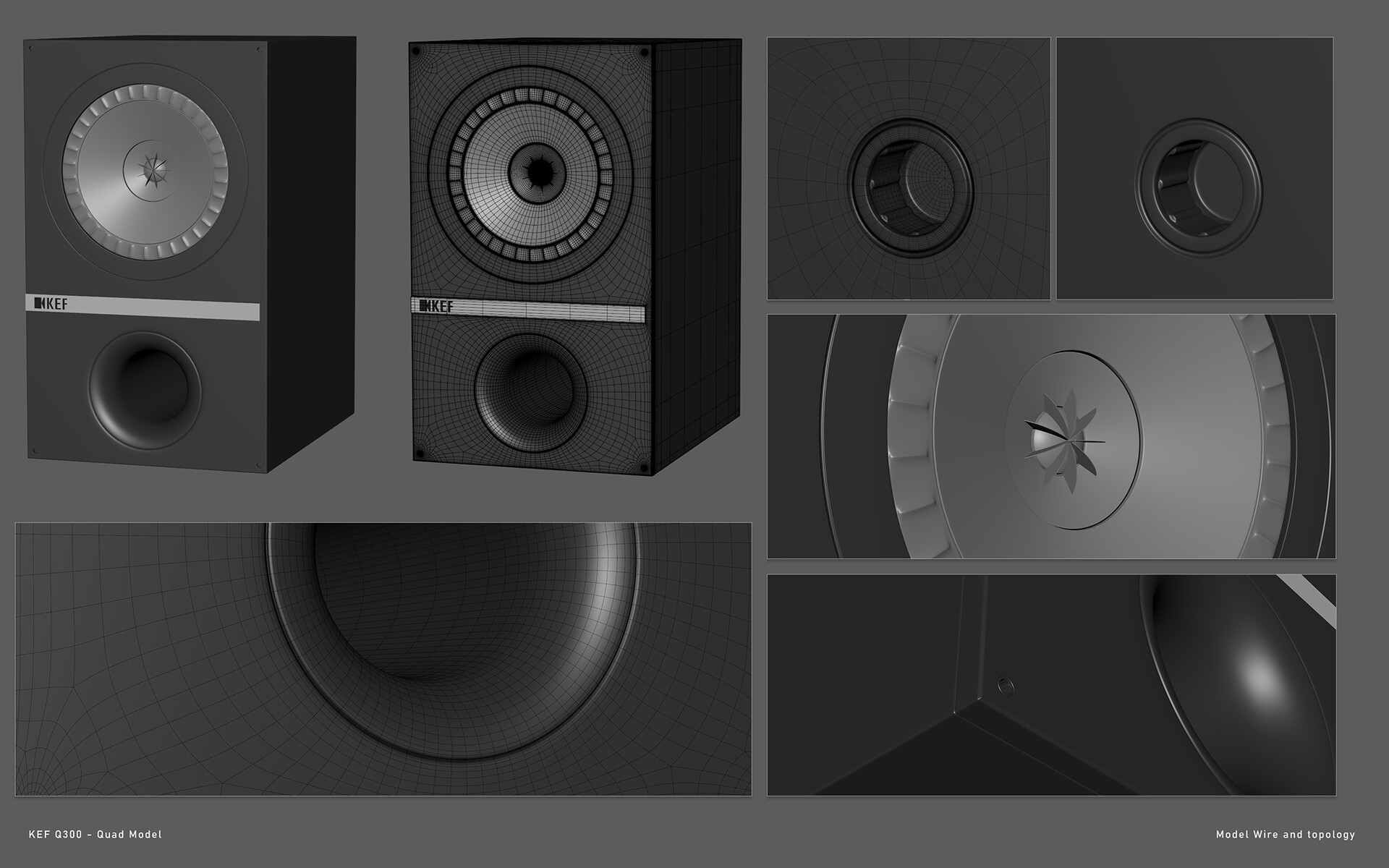 Kef store q300 white