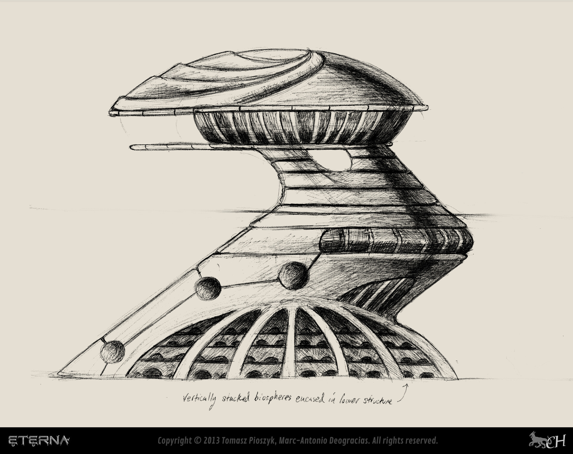 15 Magnificent SciFi Pen Drawings Imagine Futuristic Cities  Arch2Ocom