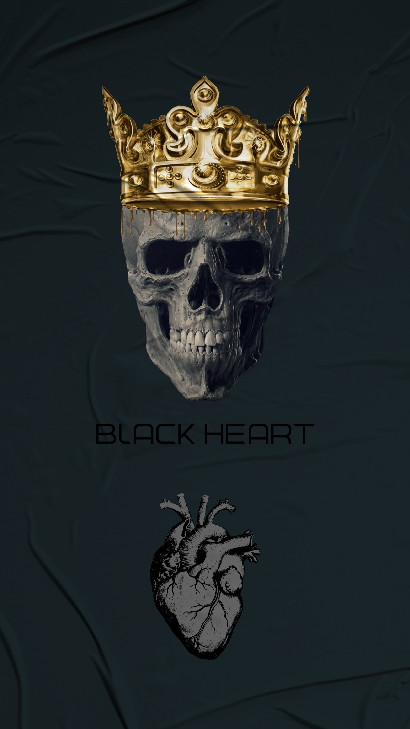 Cesar Jaffar - BLACK HEART - SKULL